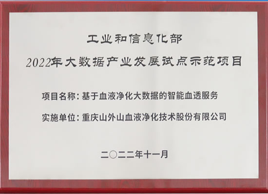行業(yè)唯一！山外山公司入選“2022年大數(shù)據(jù)產(chǎn)業(yè)發(fā)展試點(diǎn)示范項(xiàng)目”